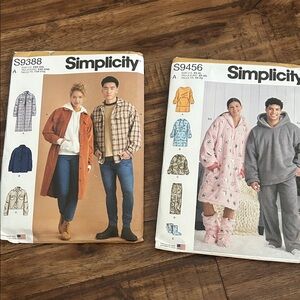 Simplicity Pattern Set in Orange and Pink
